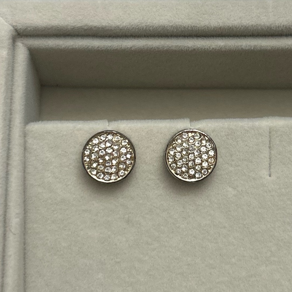 Gold & Diamond Stud Earrings